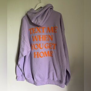 Lonely Ghost Text Me When You Get Home | Purple XXL | Never Worn